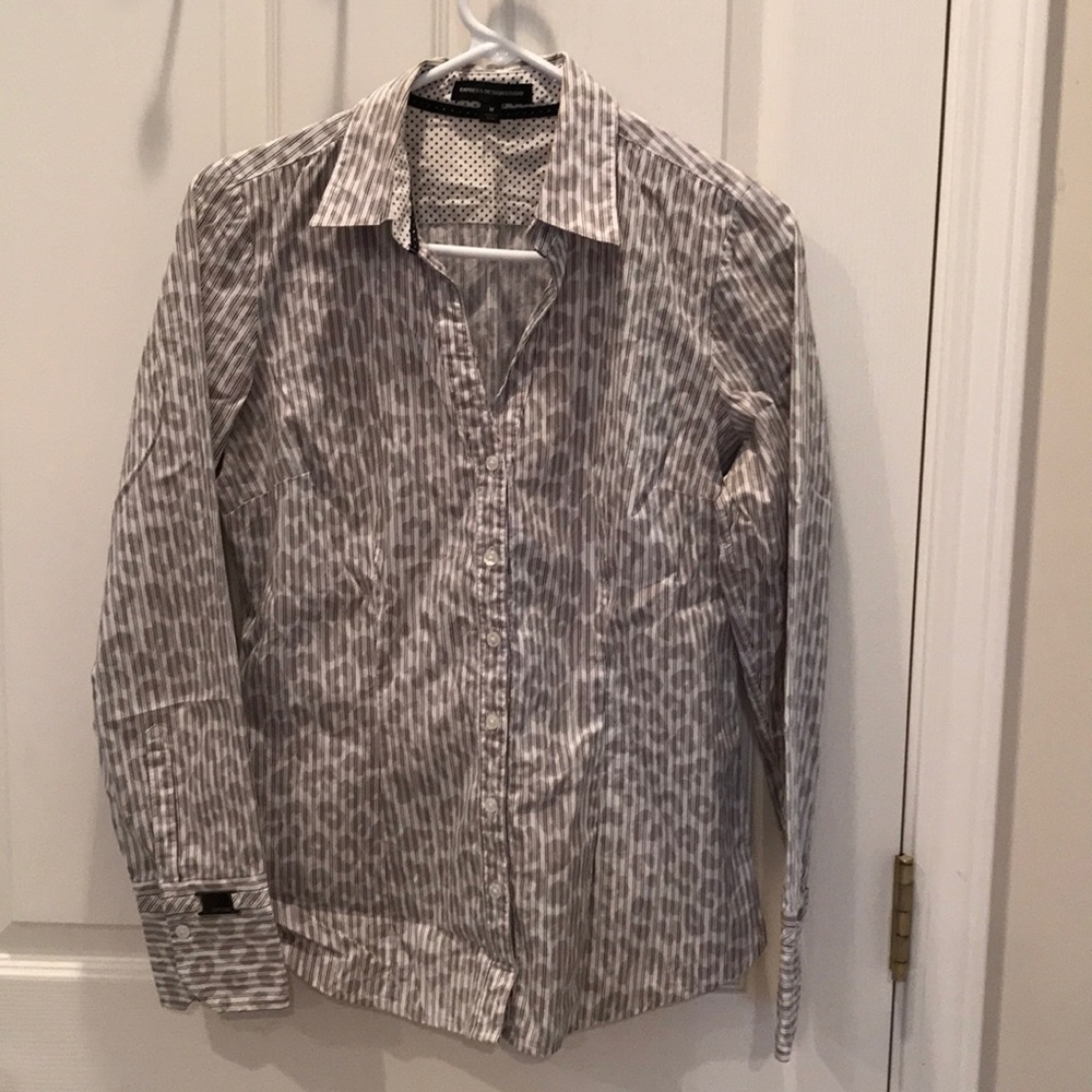 Express Cheetah print button down